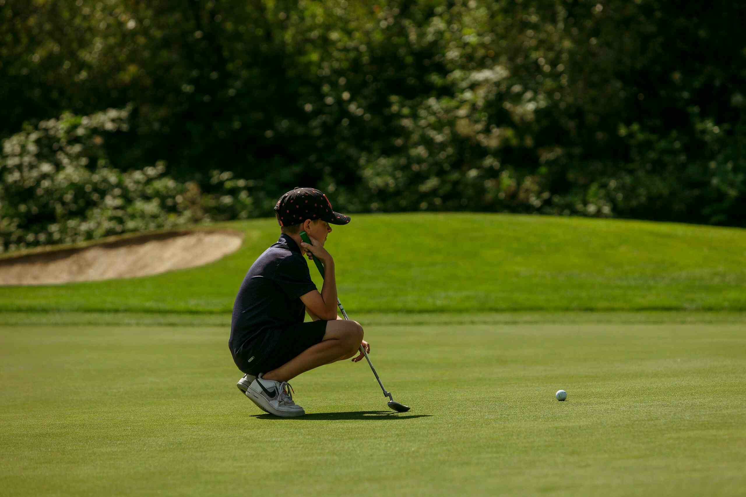 Junior on the green