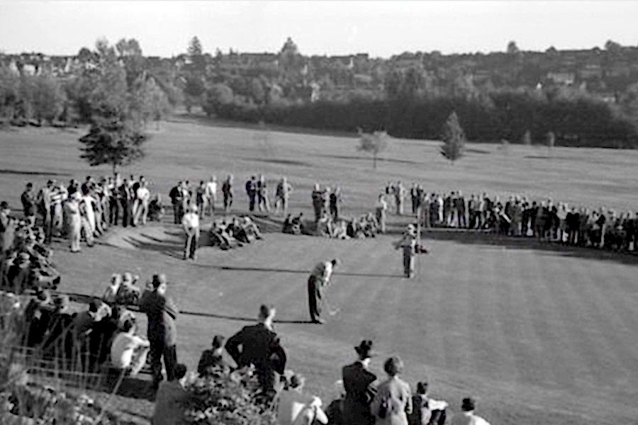 Black and White Photo of Historical Tournament at Quilchena Golf and Country Club